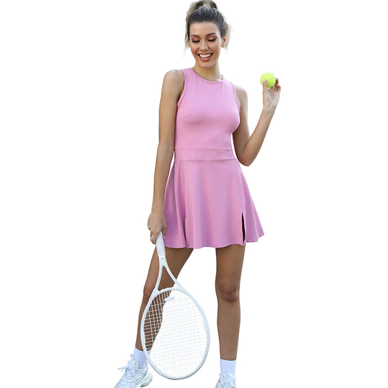 Tennis dress with shorts 2-piece set