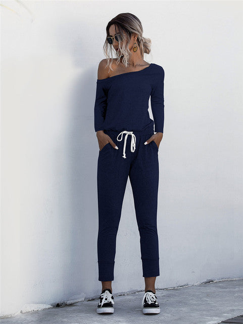 Drawstring jumpsuit