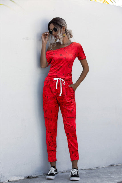 Drawstring jumpsuit