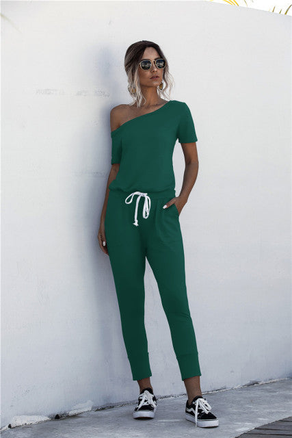 Drawstring jumpsuit