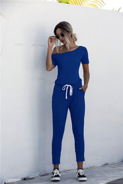 Drawstring jumpsuit