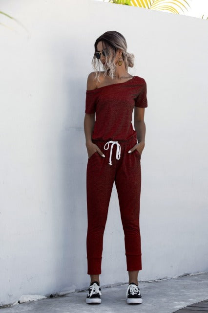 Drawstring jumpsuit