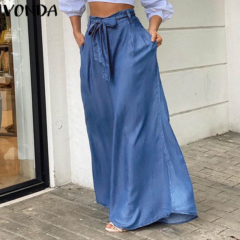 High Waist Long Maxi Palazzo Pants