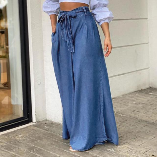 High Waist Long Maxi Palazzo Pants