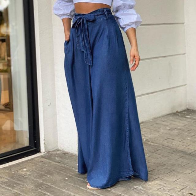 High Waist Long Maxi Palazzo Pants