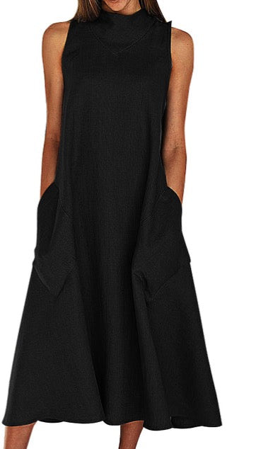 Sleeveless A-line dress