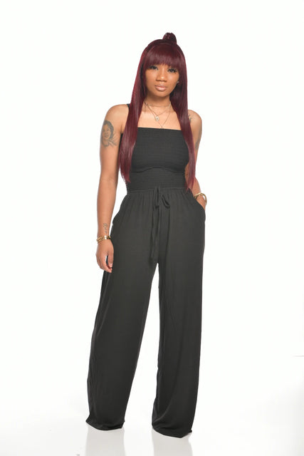 Strapless bandage jumpsuit